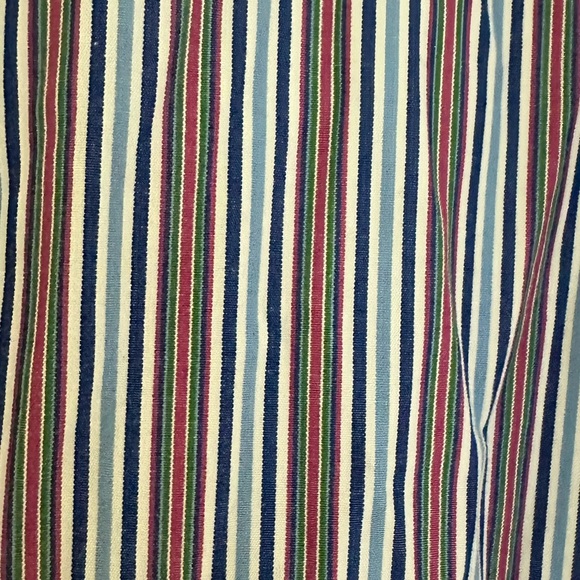 Vintage Polo Ralph Lauren Shirt Men's 1X Big Button Up Long Sleeve Striped - Picture 4 of 4